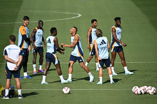 Le Real Madrid à l'entraînement avant d'affronter Majorque (Getty Images)