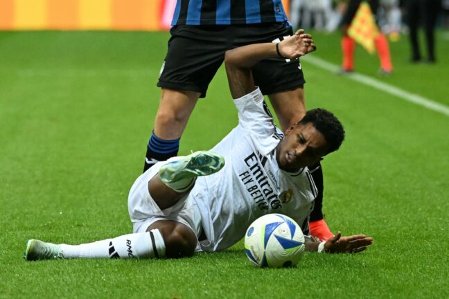Rodrygo lors de la Supercoupe (Getty Images)