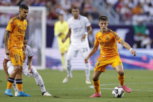 Arda Güler titulaire avec le Real Madrid (Getty Images)