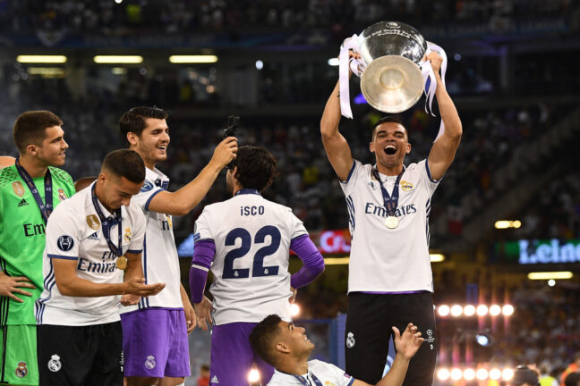 Pepe remporte la Ligue des champions avec le Real Madrid (Getty Images)