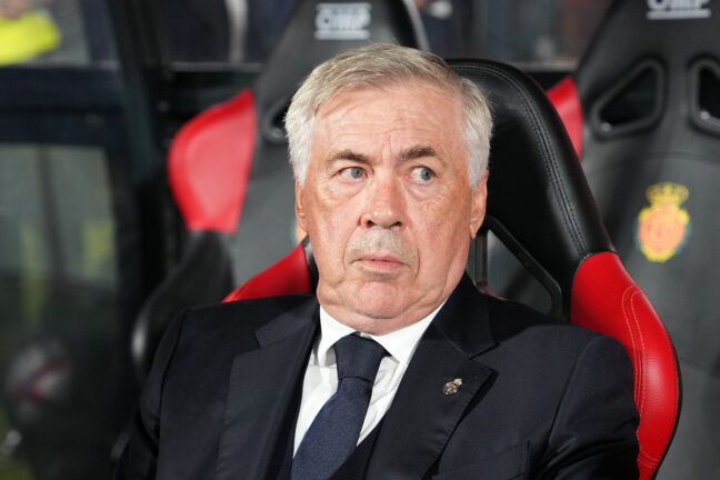 Ancelotti lors de Majorque - Real Madrid (Getty Images).