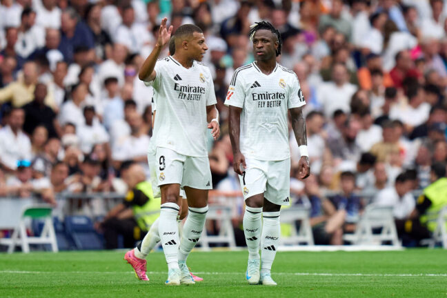 Mbappé et Vinicius Junior sont attendus ce jeudi soir à Las Palmas (Getty Images)