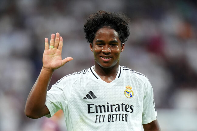 Endrick est très heureux d'avoir débuter avec le Real Madrid (Getty Images)