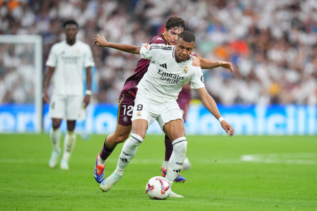 Kylian Mbappé (Real Madrid) face à Real Valladolid (Getty Images)