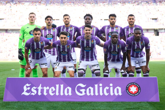 Le Real Valladolid lors de son match face à l'Espanyol (Getty Images).