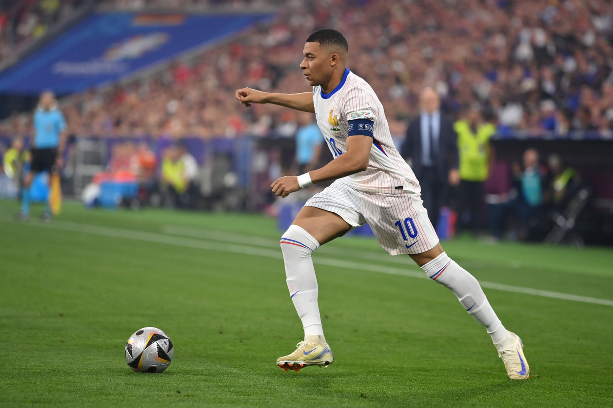 Kylian Mbappé lors de l'Euro24 avec l'équipe de France (Getty Images)