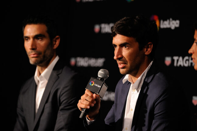 Raul lors d'une conférence pour LaLiga (Getty Images)
