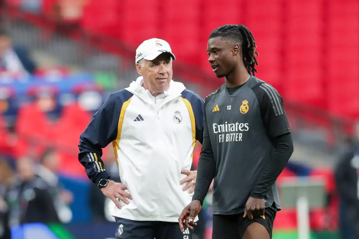 Ancelotti et Camavinga au Real Madrid (Real Madrid).