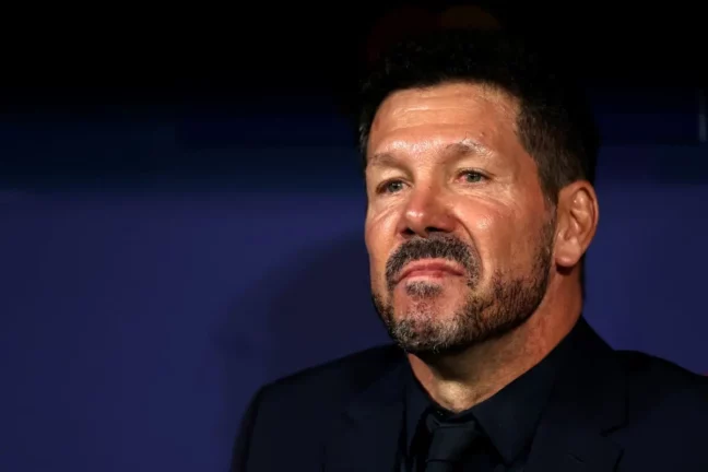 Diego Simeone, l'entraineur de l'Atlético (Real Madrid) (Photo by Florencia Tan Jun/Getty Images)