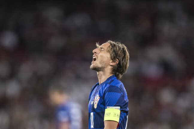 Luka Modrić sous le maillot de la Croatie (Getty Images).