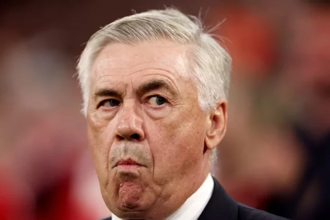 Carlo Ancelotti, l'entraineur du Real Madrid (Photo by Alex Pantling/Getty Images)