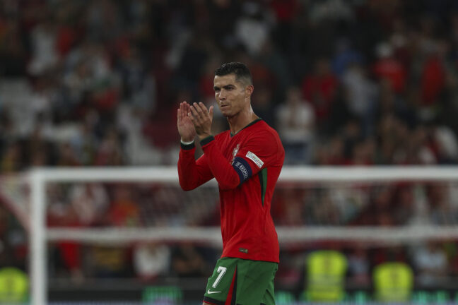 Cristiano Ronaldo lors de Portugal-Écosse (Getty Images).