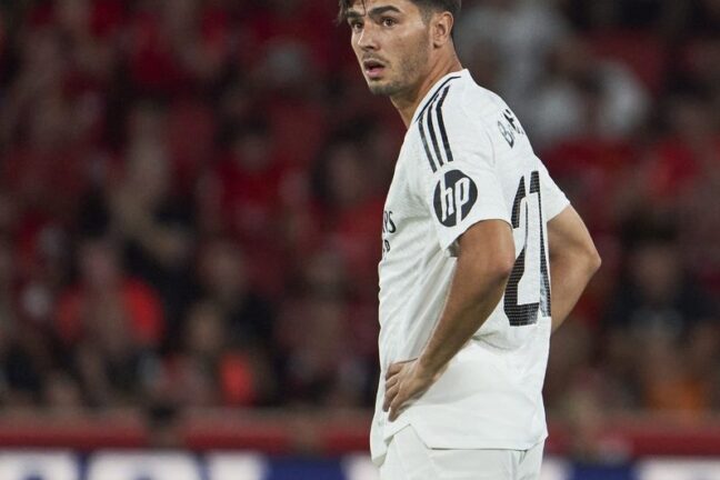 Brahim Diaz sous les couleurs du Real Madrid lors de la rencontre face à Majorque le 18 août dernier.