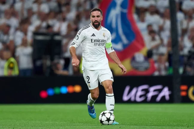Dani Carvajal monte au créneau sur la recrudescence des matchs (Photo by Angel Martinez/Getty Images)