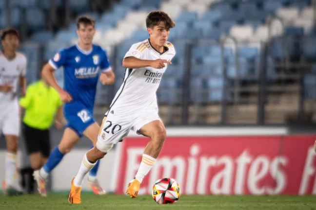 Manuel Ángel sous les couleurs du Castilla la saison dernière. (via Instagram: @manuelangel_8)