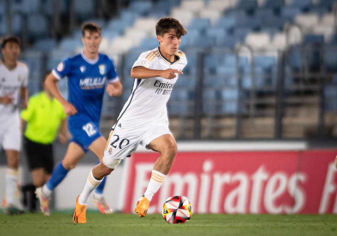 Manuel Ángel sous les couleurs du Castilla la saison dernière. (via Instagram: @manuelangel_8)