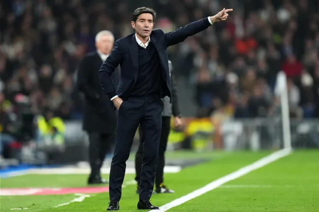 Marcelino face au Real Madrid en décembre 2023 (Photo by Angel Martinez/Getty Images).