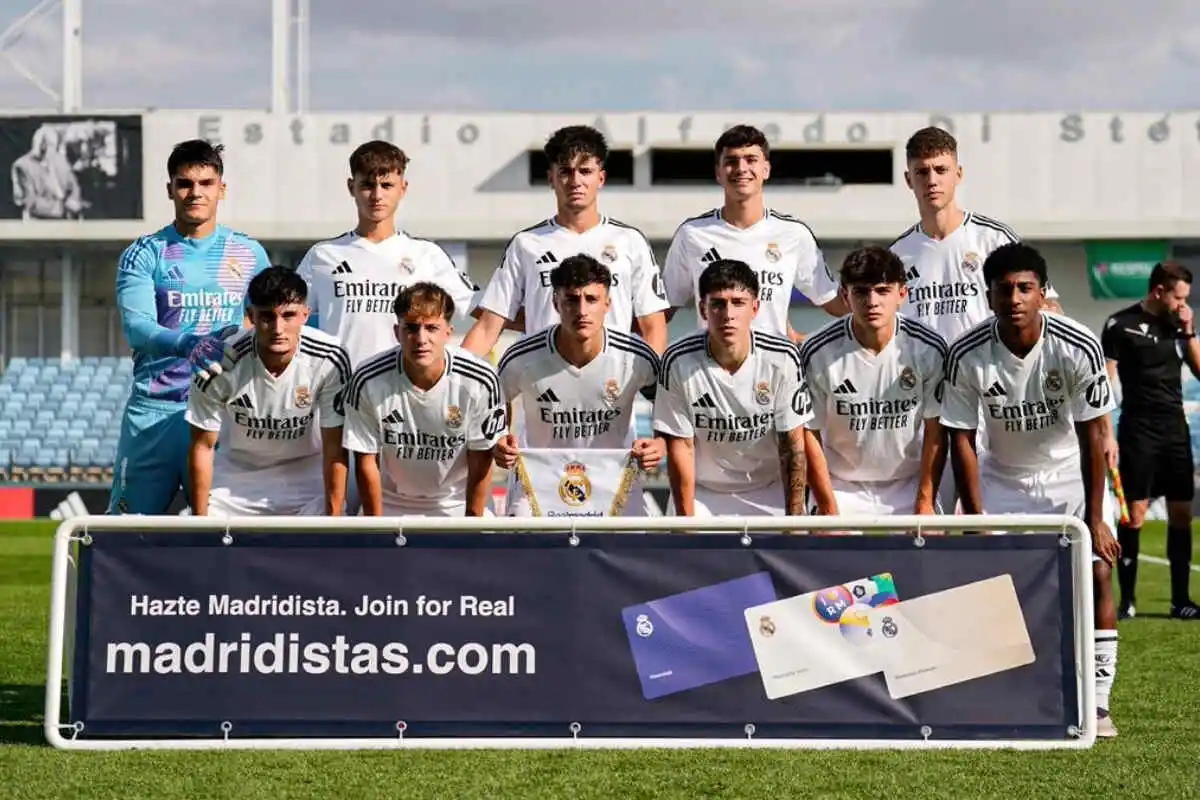 Le Juvenil A du Real Madrid d'Arbeloa en Youth League. (realmadrid.com)