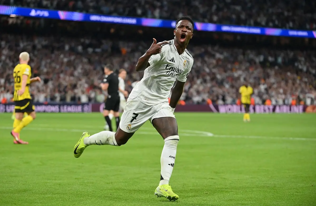 Vinicius Jr. ne pourra pas pallier les manquements du Real Madrid à chaque fois (Photo by Denis Doyle/Getty Images)