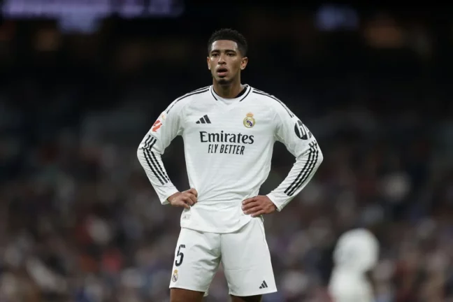 Jude Bellingham fatigué après un match avec le Real Madrid. (Photo by Gonzalo Arroyo Moreno/Getty Images)