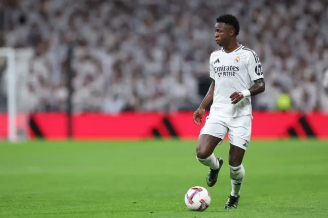 Vinicius Jr n'ira pas avec la sélection brésilienne durant la trêve internationale (Photo by Gonzalo Arroyo Moreno/Getty Images)