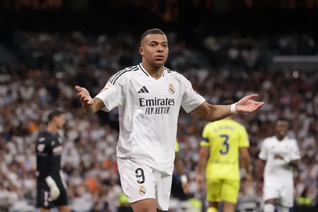 Kylian Mbappé contre Villarreal. (Photo by Gonzalo Arroyo Moreno/Getty Images)