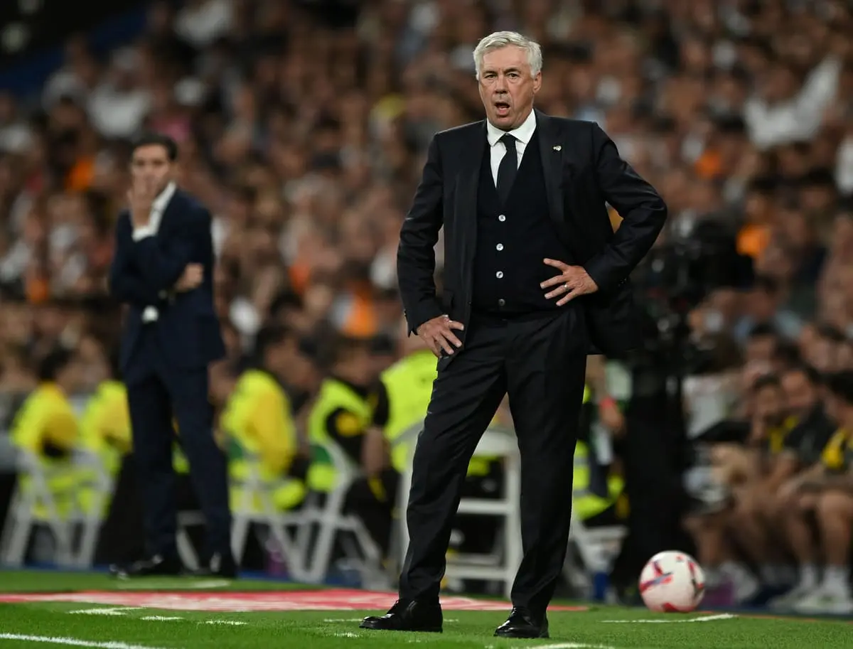 Carlo Ancelotti sera tenu d'effectuer des choix pour son milieu de terrain du Real Madrid. (Photo by Denis Doyle/Getty Images).