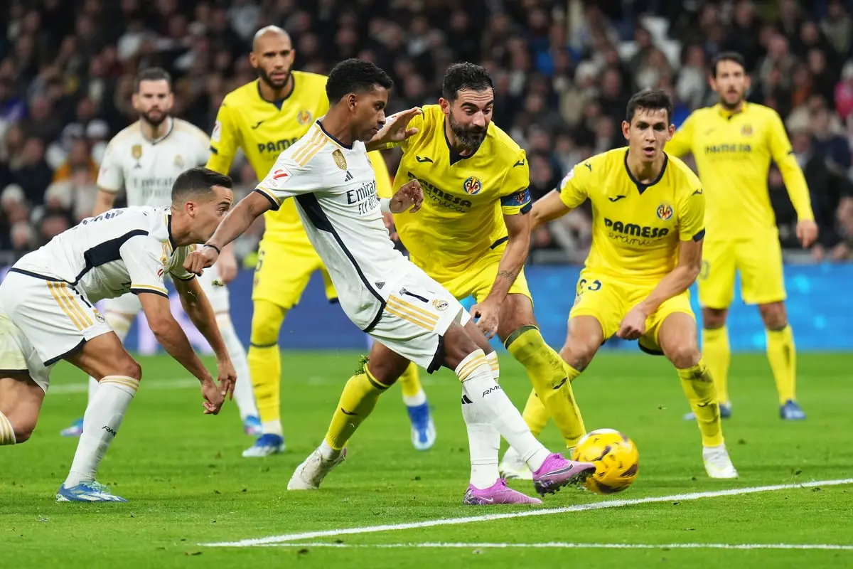 Le Real Madrid contre Villarreal au Santiago Bernabéu lors de la saison 2023-2024. (Photo by Angel Martinez/Getty Images)