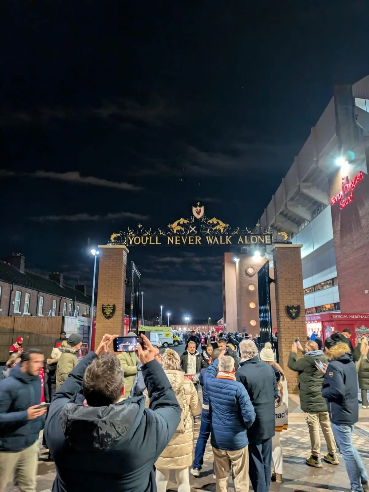 Le stade d'Anfield en majesté avant la rencontre Liverpool - Real Madrid le 27 novembre 2024.