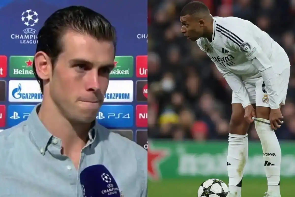Gareth Bale et Kylian Mbappé (Photo by Justin Setterfield/Getty Images)
