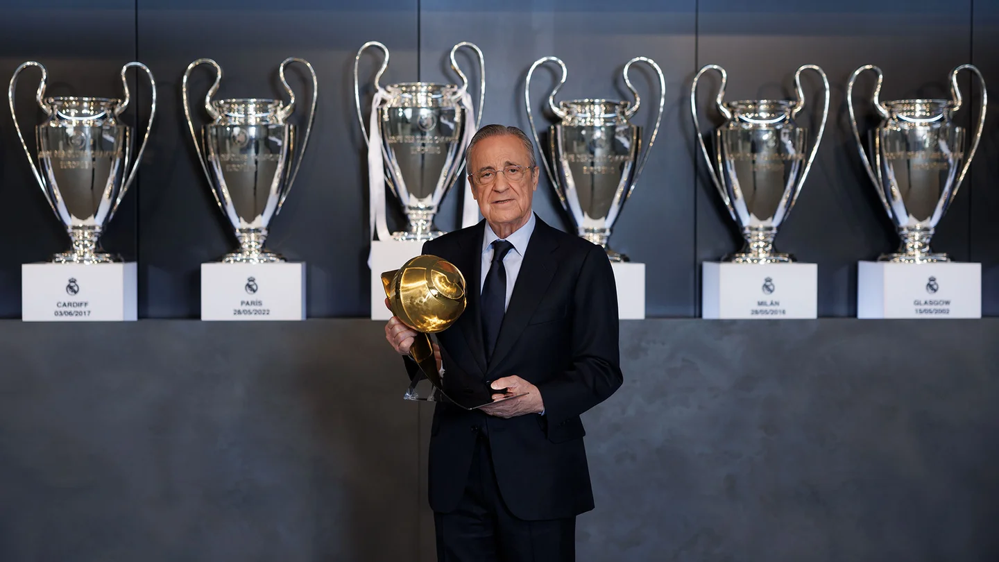 Florentino Pérez (président du Real Madrid) élu meilleur président de tous les temps par Globe Soccer Awards (realmadrid.com)