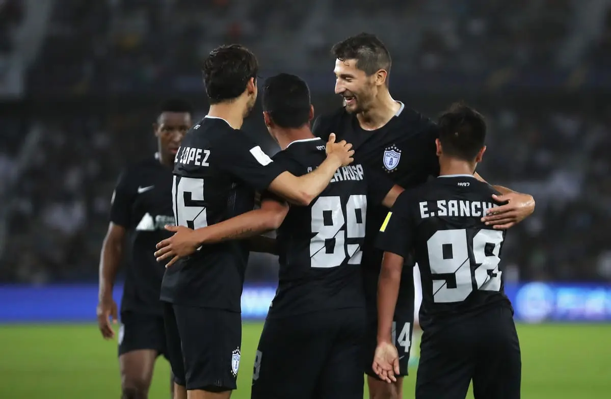 Le CF Pachuca en Coupe Intercontinentale . (Photo by Francois Nel/Getty Images)
