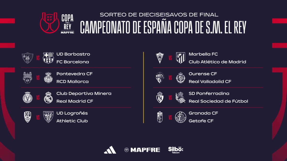 On connaît la date du match de Copa del Rey entre le Real Madrid et la Deportiva Minera (rfef.es)