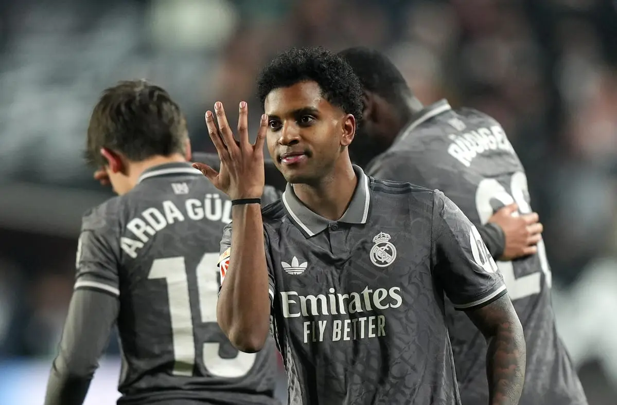Rodrygo, buteur face au Rayo Vallecano (Photo by Angel Martinez/Getty Images)