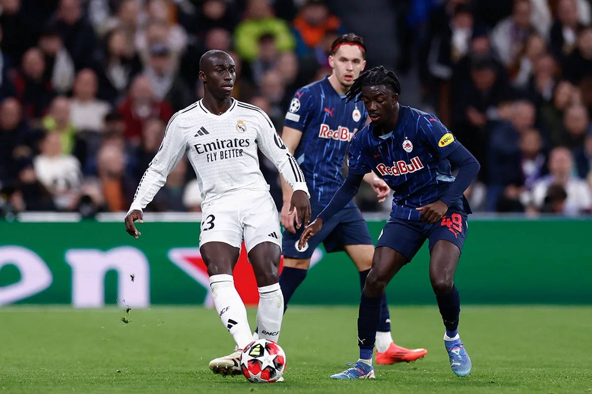 Ferland Mendy a été l’auteur d’une prestation solide face à Salzbourg (realmadrid.com)
