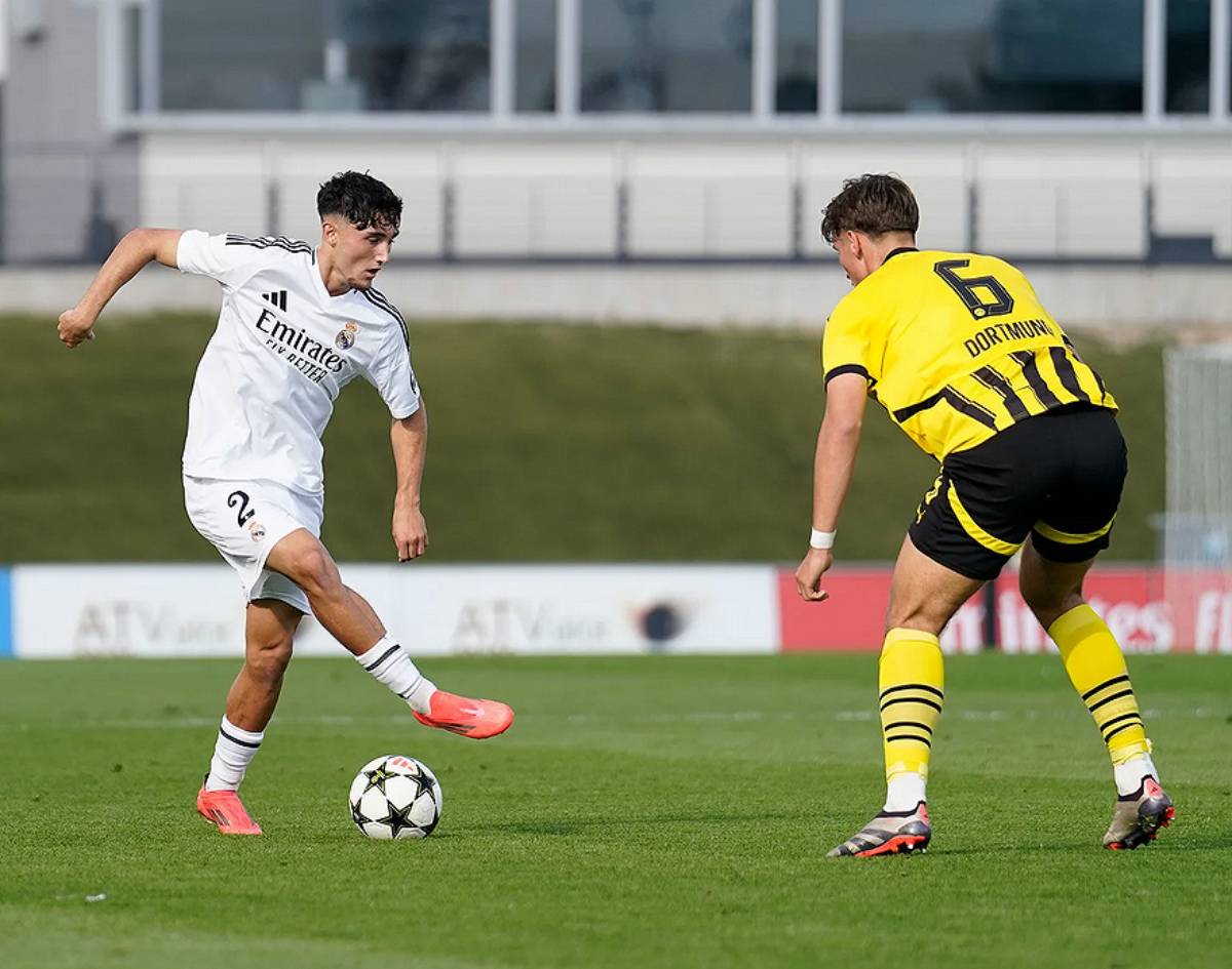 Jesús Fortea lors de la rencontre de Youth League face au Borussia Dortmund (realmadrid.com)