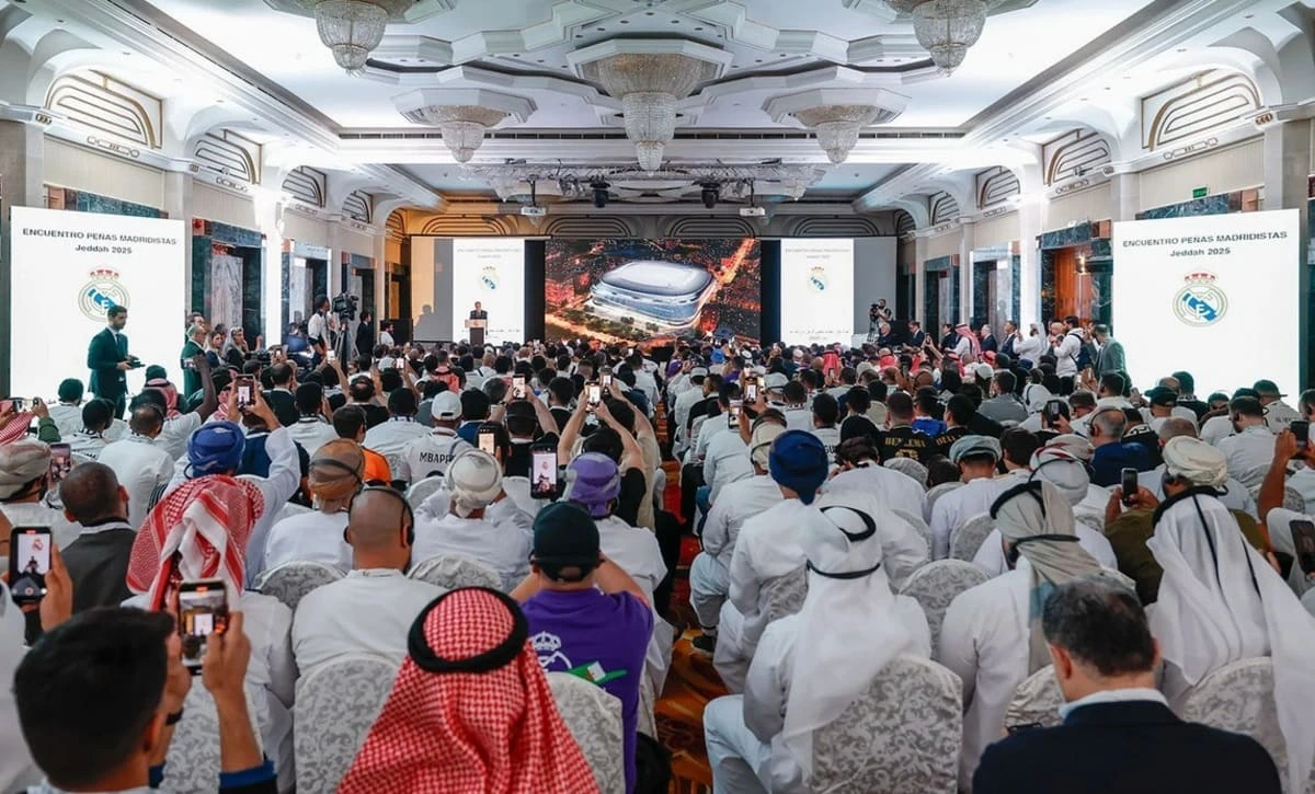 Florentino Pérez s’est exprimé devant 500 personnes à Jeddah (realmadrid.com)