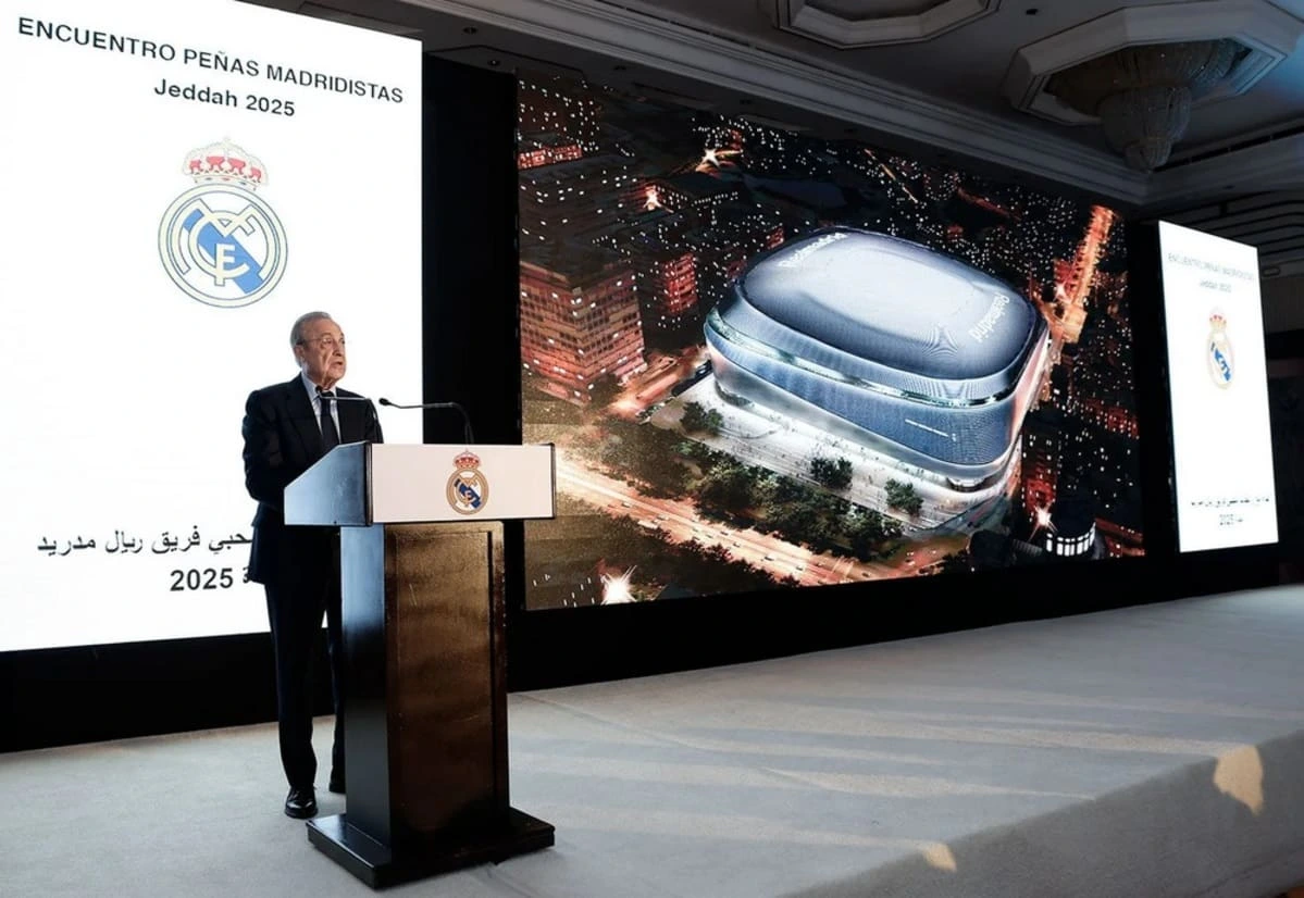 Florentino Pérez envoie un beau message aux peñas du Real Madrid en Arabie saoudite (realmadrid.com)