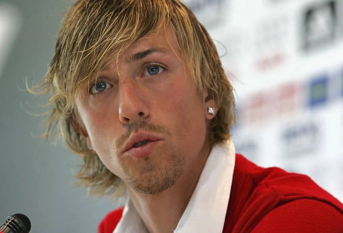 MADRID, SPAIN - MAY 15: Guti of Real Madrid speaks at the post-training team press conference at the Valdebebas club facilities on May 15, 2007 in Madrid, Spain. (Photo by Denis Doyle/Getty Images)