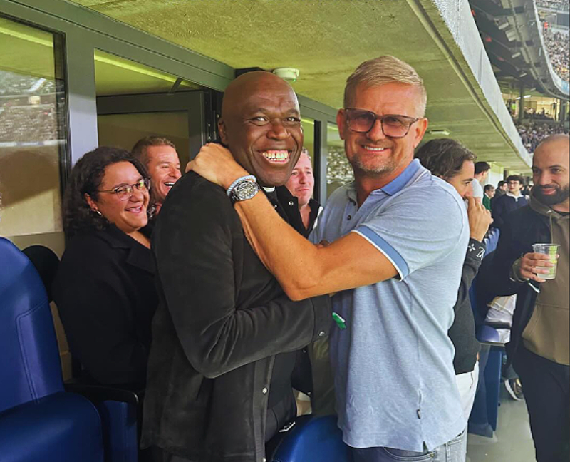 Quand le père de Kylian Mbappé rencontre celui de Erling Haaland (Compte Instagram de 22ventures__)