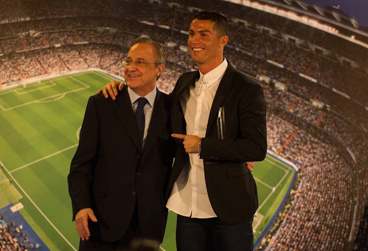 Cristiano Ronaldo a indiqué qu'il entretient une relation cordiale avec Florentino Perez (Photo by Denis Doyle/Getty Images)
