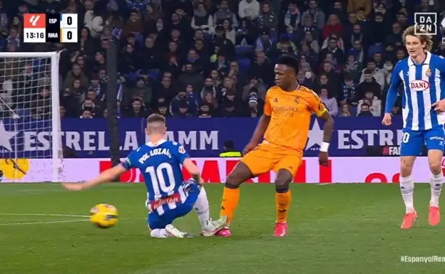 La faute de Pol sur Vinicius Jr (DAZN)