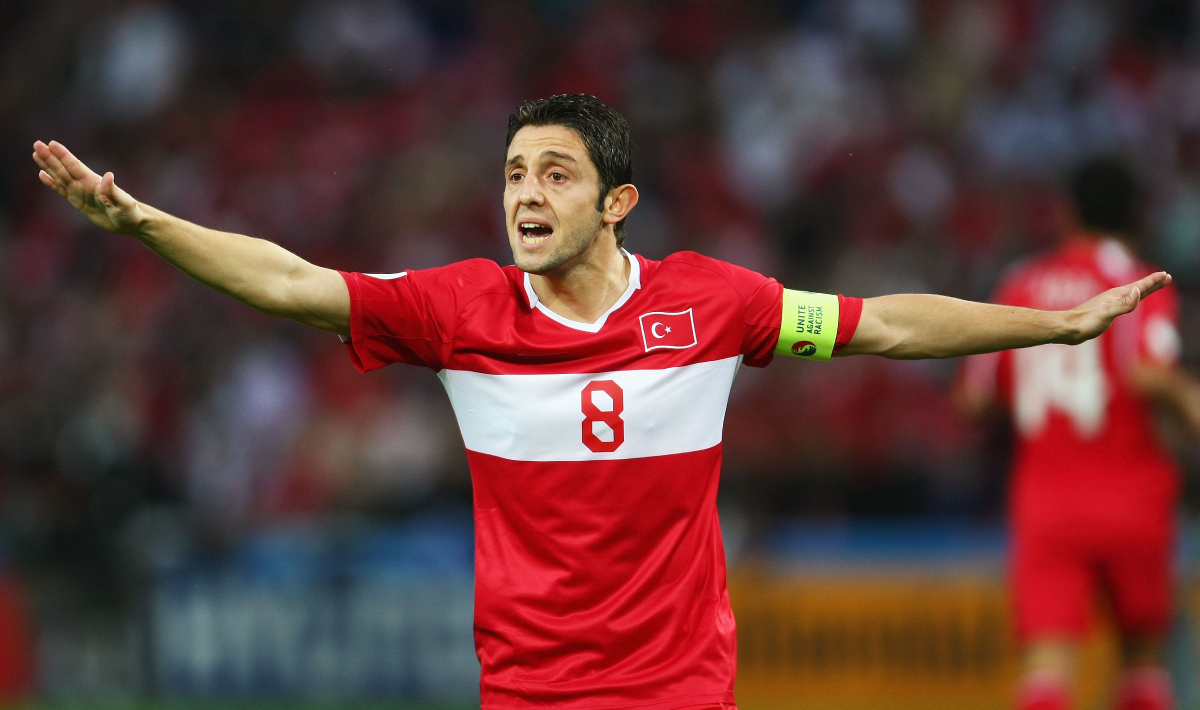 GENEVA - JUNE 15: Nihat Kahveci of Turkey reacts during the UEFA EURO 2008 Group A match between Turkey and Czech Republic at Stade de Geneve on June 15, 2008 in Geneva, Switzerland. (Photo by Lars Baron/Bongarts/Getty Images)