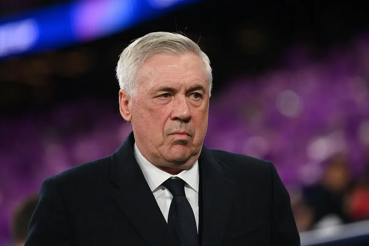 Ancelotti en Ligue des champions (Photo by Denis Doyle/Getty Images).