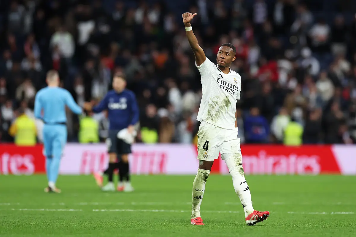 Alaba avec le Real Madrid face au Rayo (Photo by Florencia Tan Jun/Getty Images).