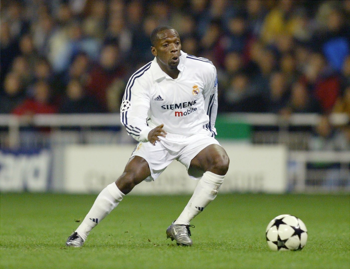 MADRID, SPAIN - FEBRUARY 19: Champions League 02/03, Madrid; Real Madrid - Borussia Dortmund 2:1; Claude MAKELELE/Madrid (Photo by Andreas Rentz/Bongarts/Getty Images)