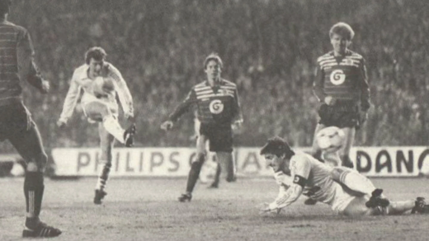 Le Real Madrid face à Anderlecht en 1984 (Real Madrid.com)