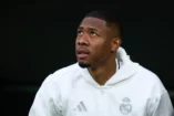MADRID, SPAIN - MARCH 09: David Alaba of Real Madrid looks on prior to the LaLiga match between Real Madrid CF and Rayo Vallecano at Estadio Santiago Bernabeu on March 09, 2025 in Madrid, Spain. (Photo by Angel Martinez/Getty Images)
