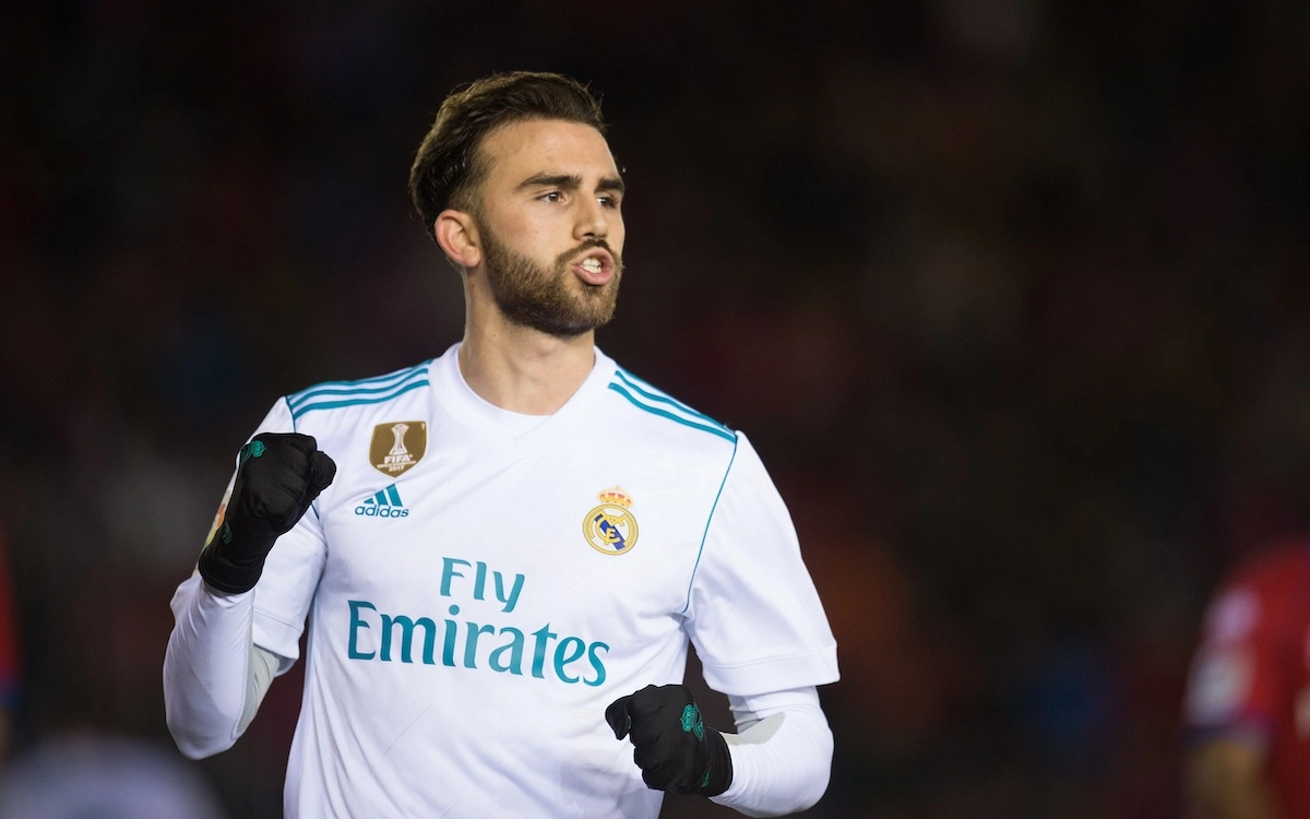 SORIA, SPAIN - JANUARY 04: Borja Mayoral of Real Madrid celebrates after scoring his team's 3rd goal during the Copa del Rey match between Numancia and Real Madrid at Nuevo Estadio Los Pajarito on January 4, 2018 in Soria, Spain. (Photo by Denis Doyle/Getty Images)