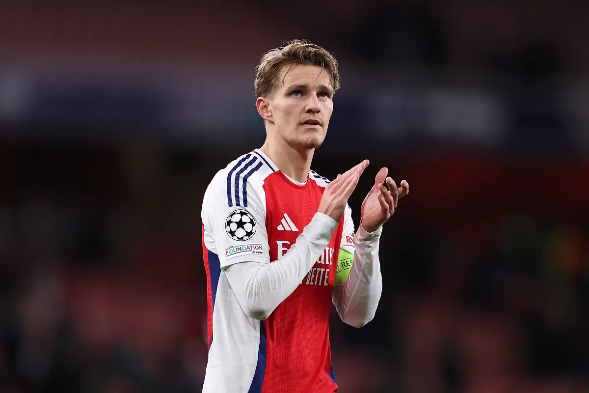 Odegaard en Ligue des champions (Photo by Ryan Pierse/Getty Images).